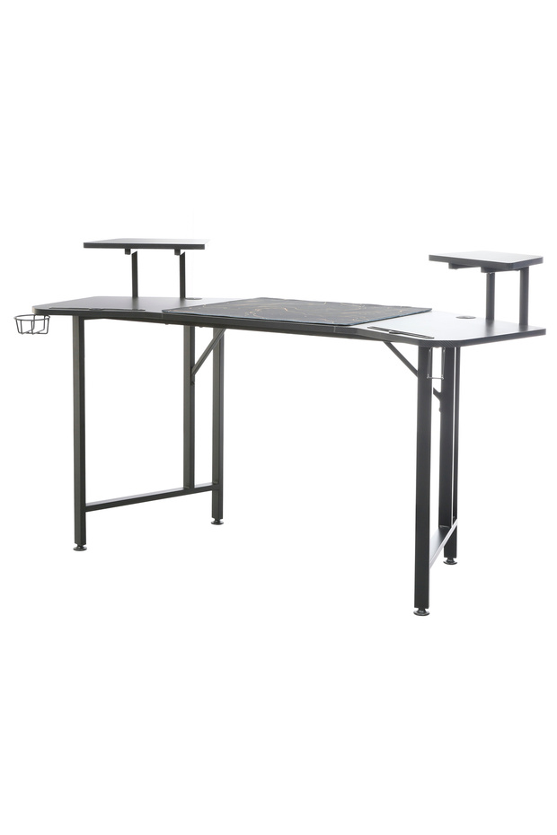 STE160C COMPUTER GAMING TABLE 1.6M DESK WITH MOUSE PAD & RGB STRIP LIGHT - 2