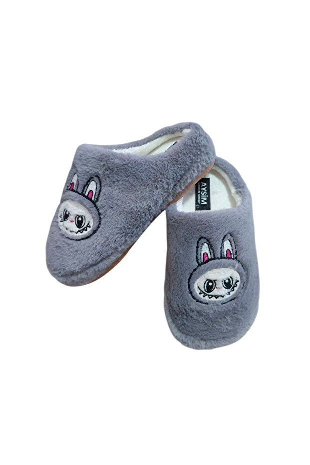 Labubu Figured Plush House Slippers