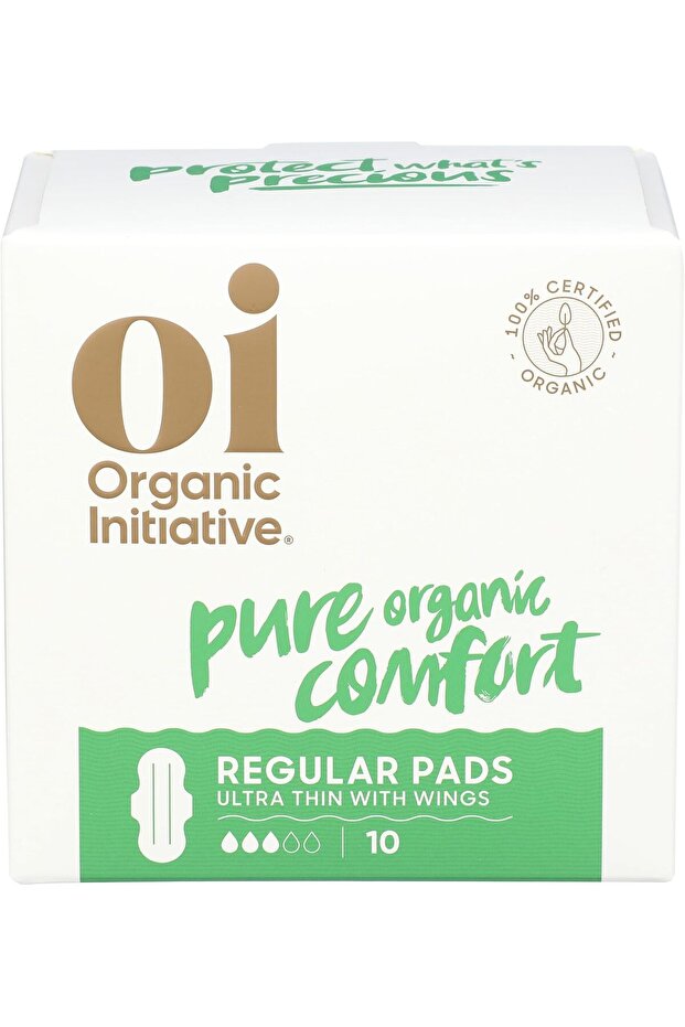 Organic Ultra Thin Pads with Wings, 10 Count