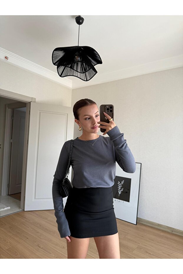 Antrasit Basic Bluz - 1