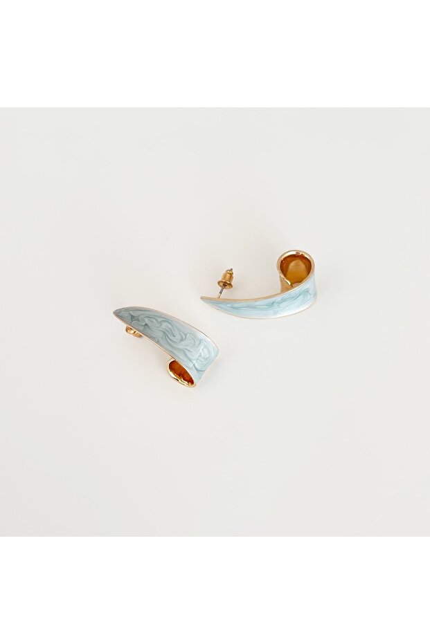 Snail Çelik Küpe Gri - 1