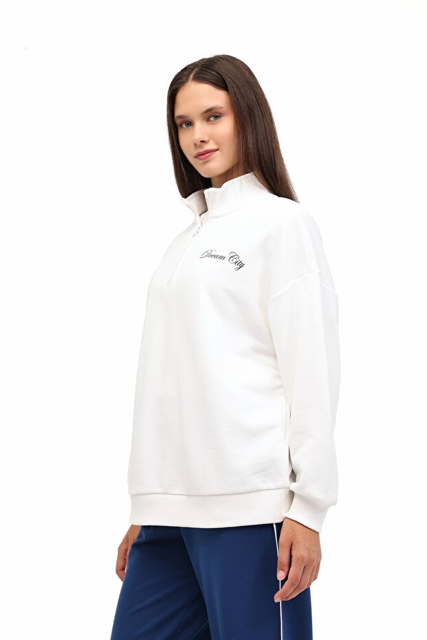 Wl 16Ornia Bts-K4 5Pr Ecru Women's Sweatshirt
