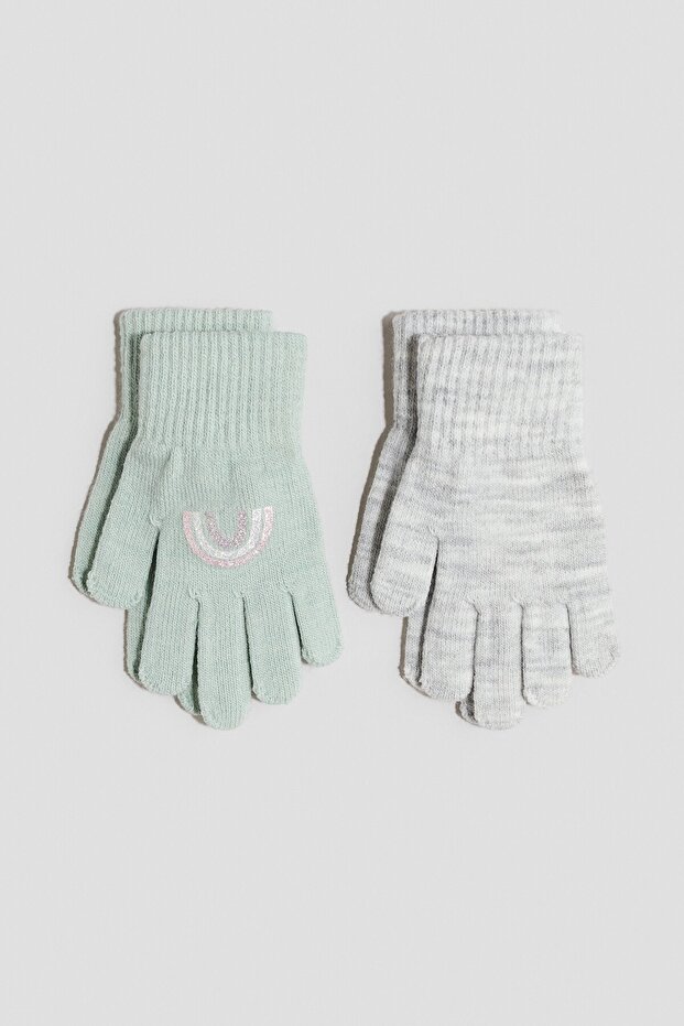 2’li İnce Triko Eldiven - 1