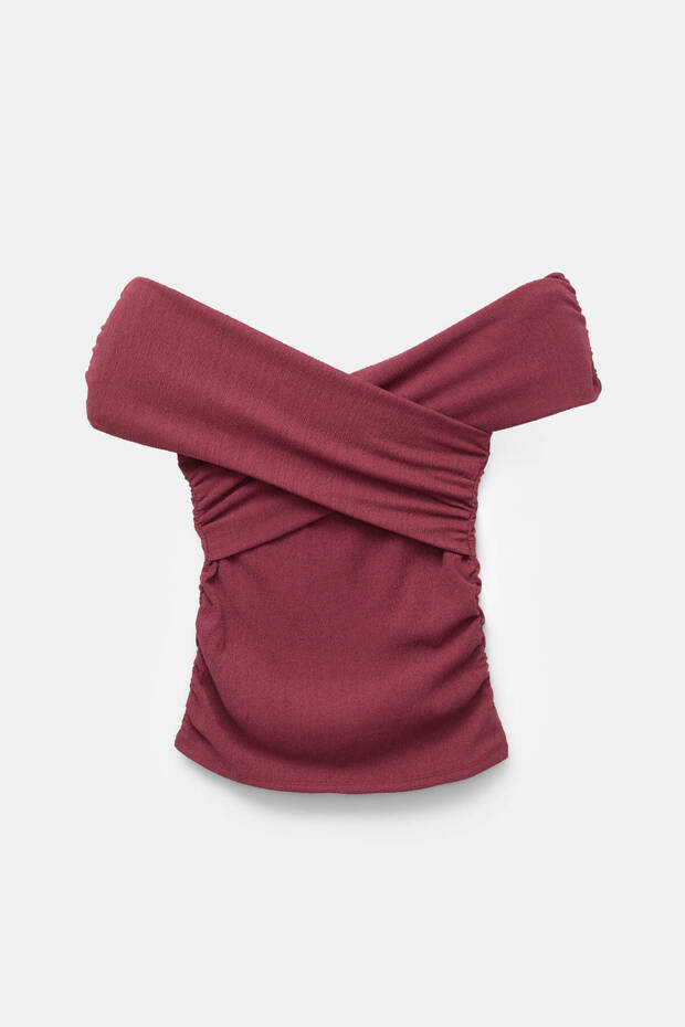 بلوزة برقبة باردو سوربليس - 4