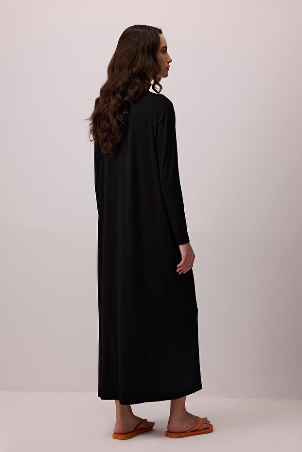 BASIC VİSKON ELBİSE - 6