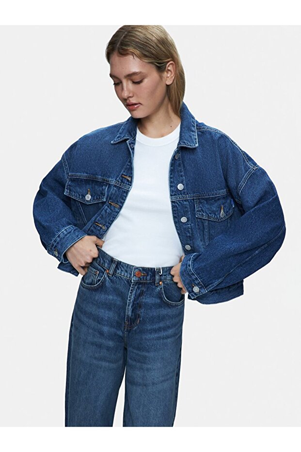 Celıa Oversızed Jean Ceket - 2