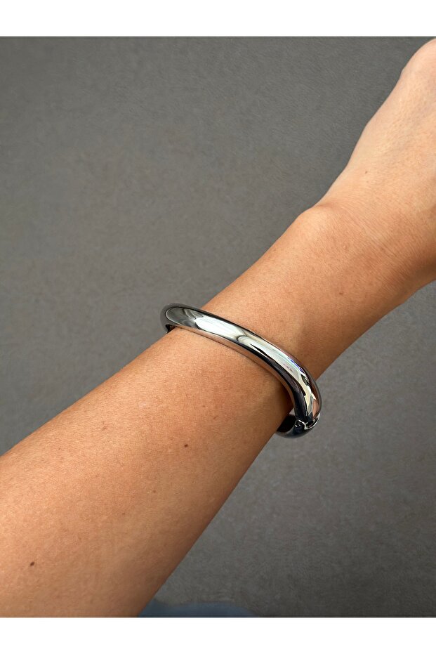 Silver Geometrik Kelepçe - 3