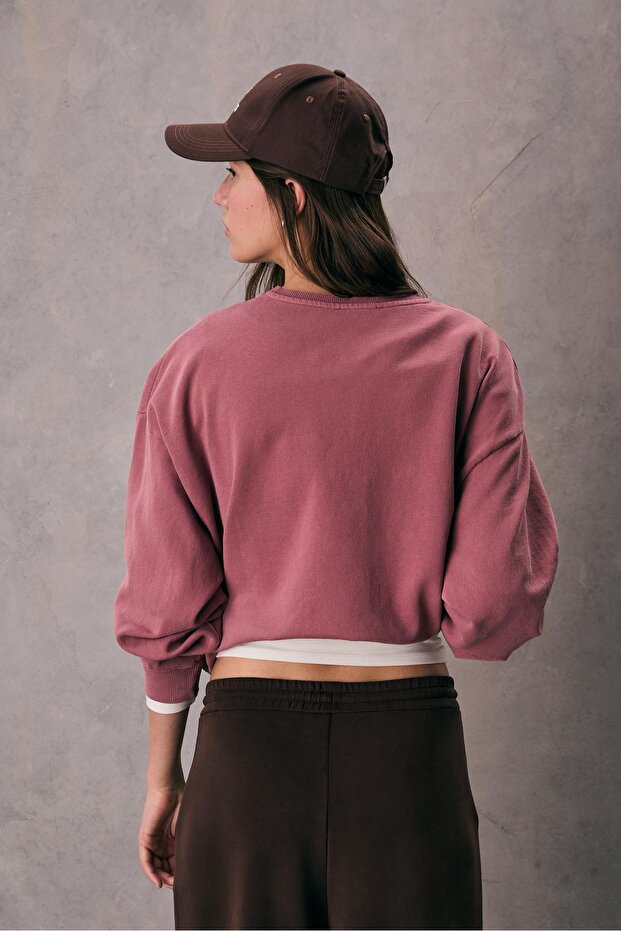 Nakışlı sweatshirt - 4