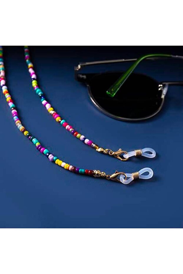Multicolor beaded glasses chain - 3