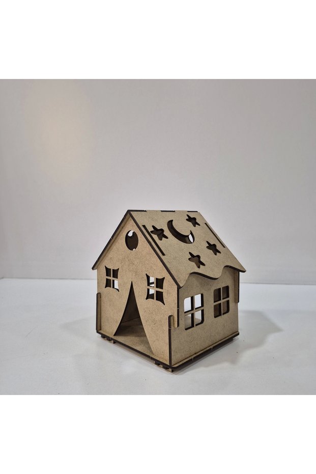 Night Light House Wooden Painting Set | Educational and Fun Activity for Children | Mdf Decorative Paint
