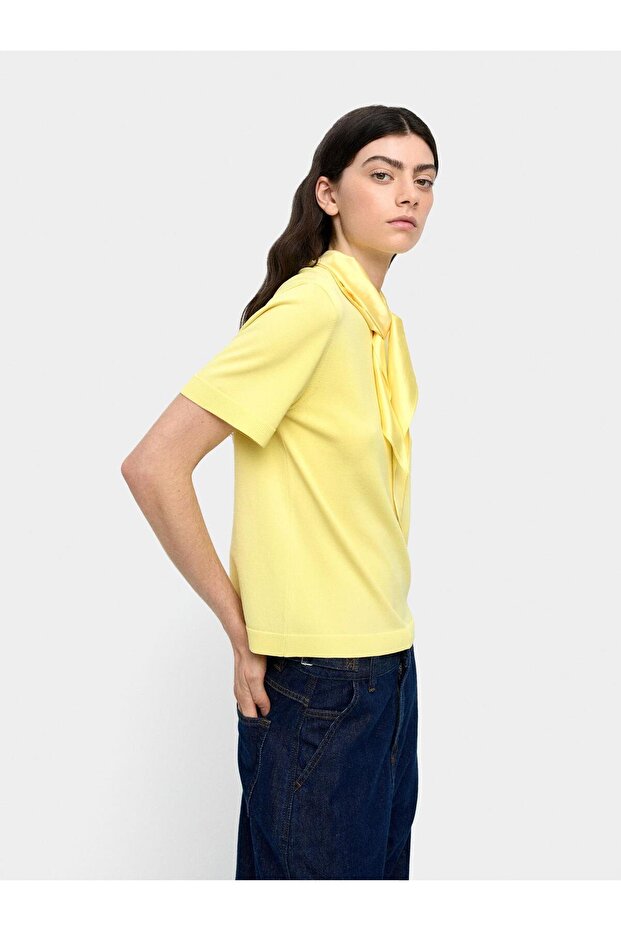 Boyun Bağlı Örme Süveter - 3