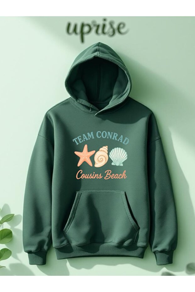 Team Conrad Printed Cotton 3 Thread Oversize Sweatshirt