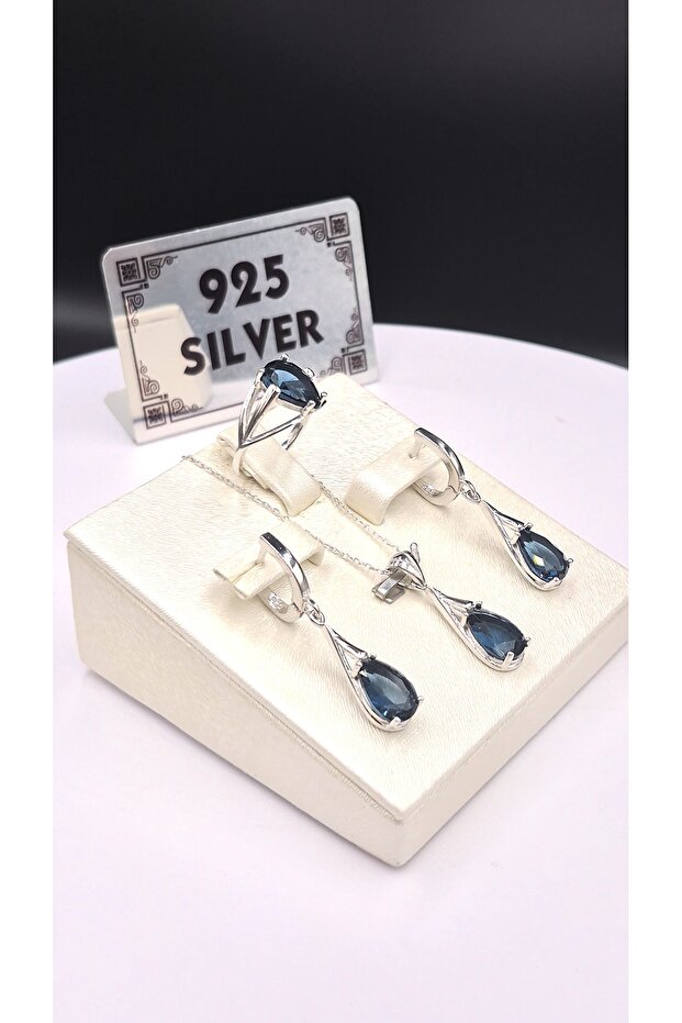 925 Ayar Kadın Gümüş Set - 1