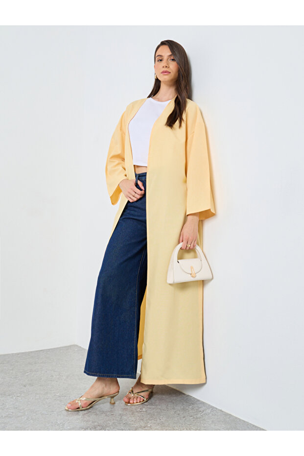 عباية سادة بفتحة جانبية - 1