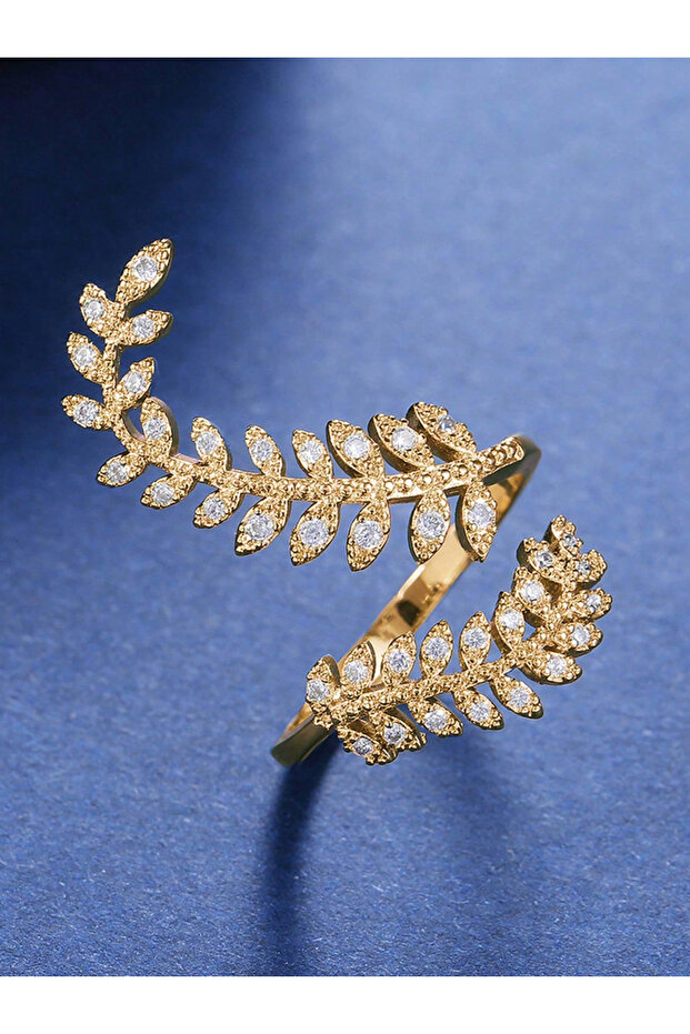 خاتم قابل للتعديل على شكل ورقة - 5