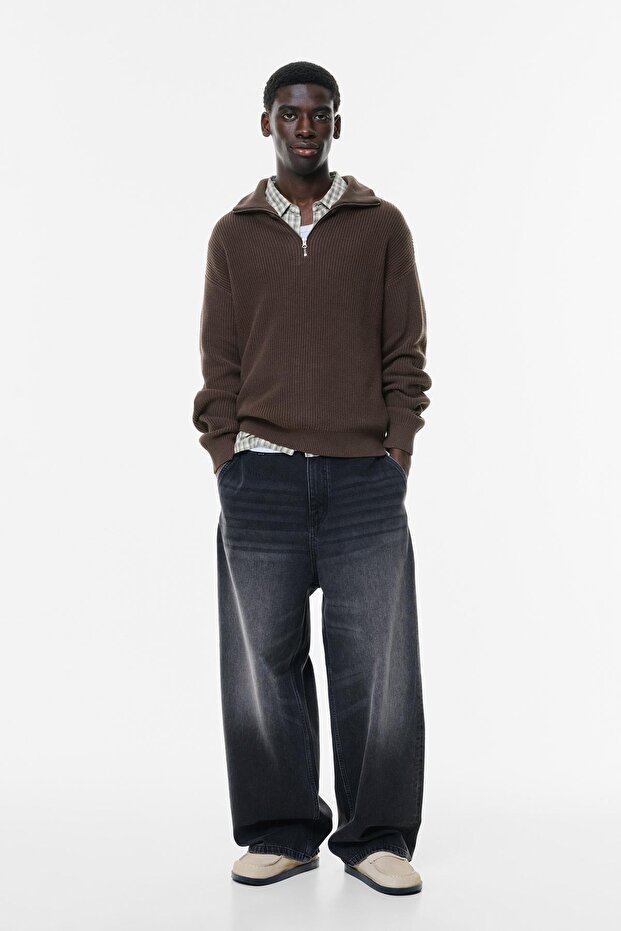 Fermuarlı yaka kazak - 3