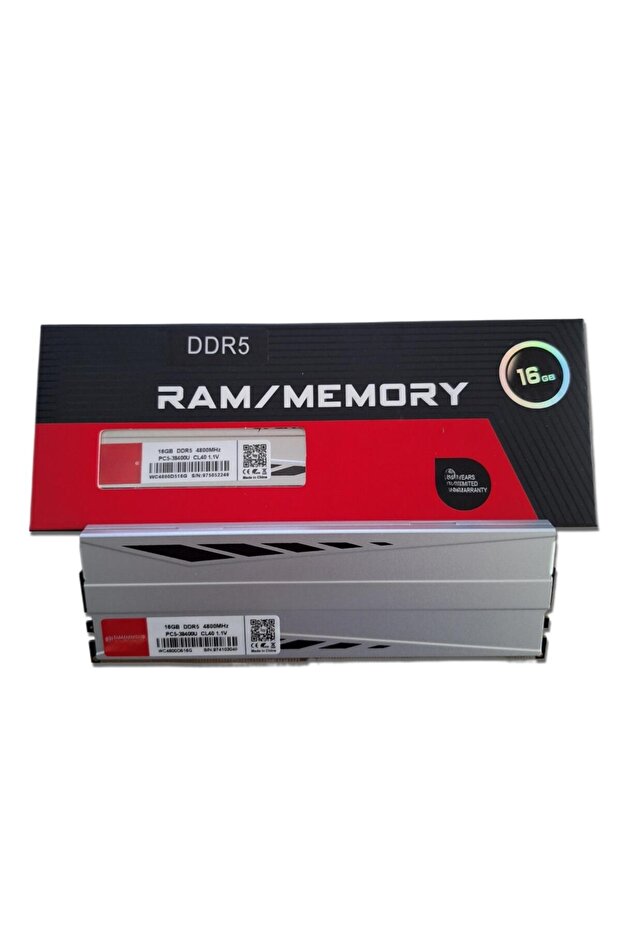 16 GB DDR5 4800 Mhz PC5-38400U CL40 1.1V Soğutuculu Masaüstü Ram - 4