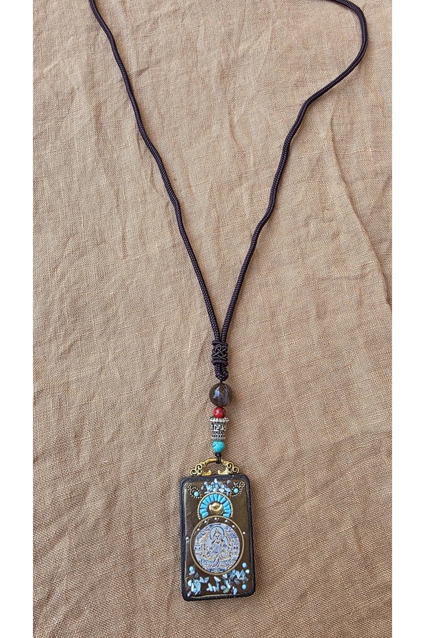 Ethnic Authentic Ebony Wood Pendant