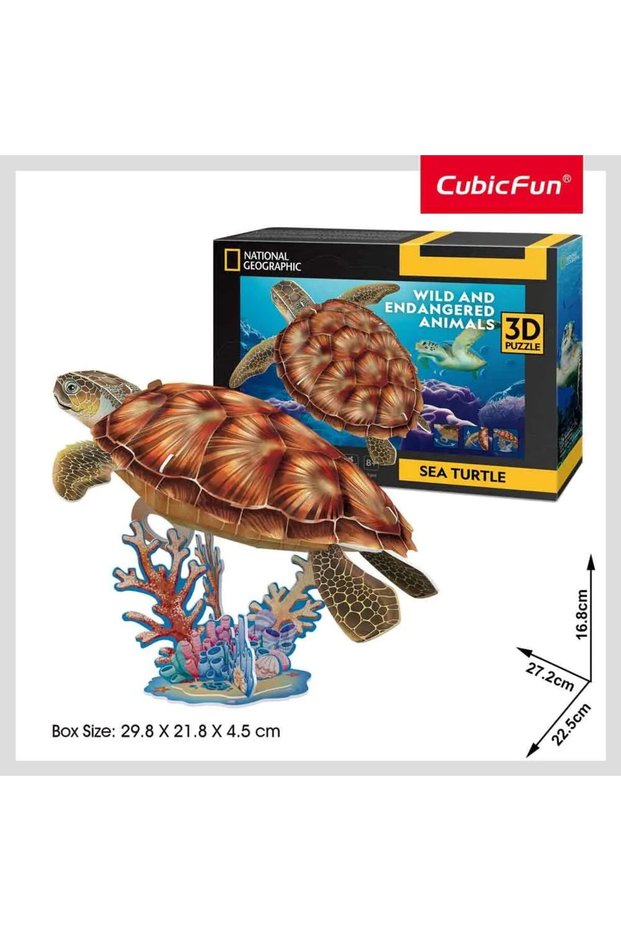 Puzzle 3D Testoasa de Mare 31 piese