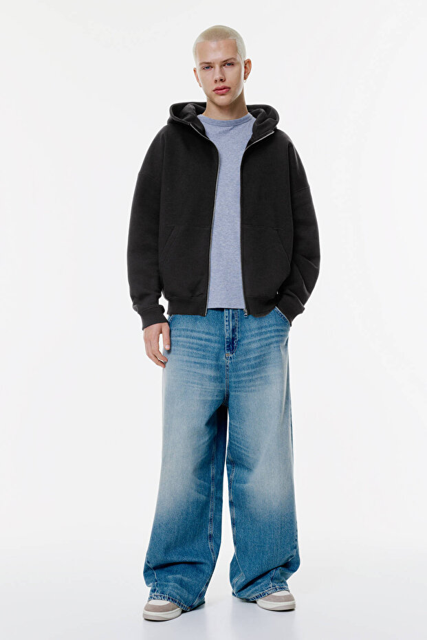 هودي مربع مع سحاب - 1