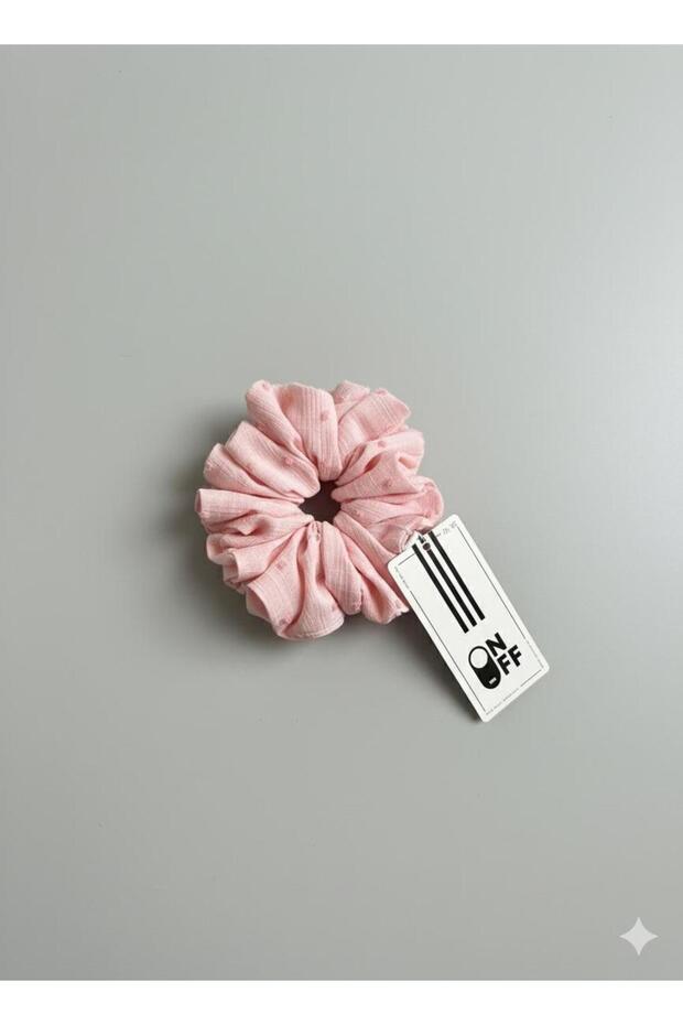 Scrunchie Lastik Toka - Pembe - 1