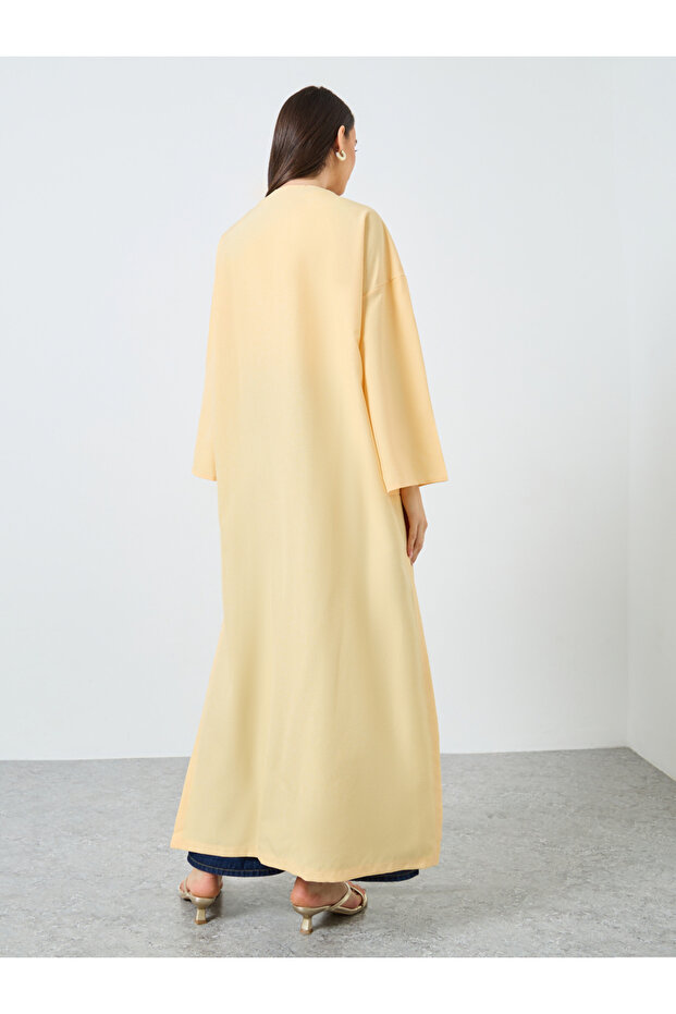 عباية سادة بفتحة جانبية - 5