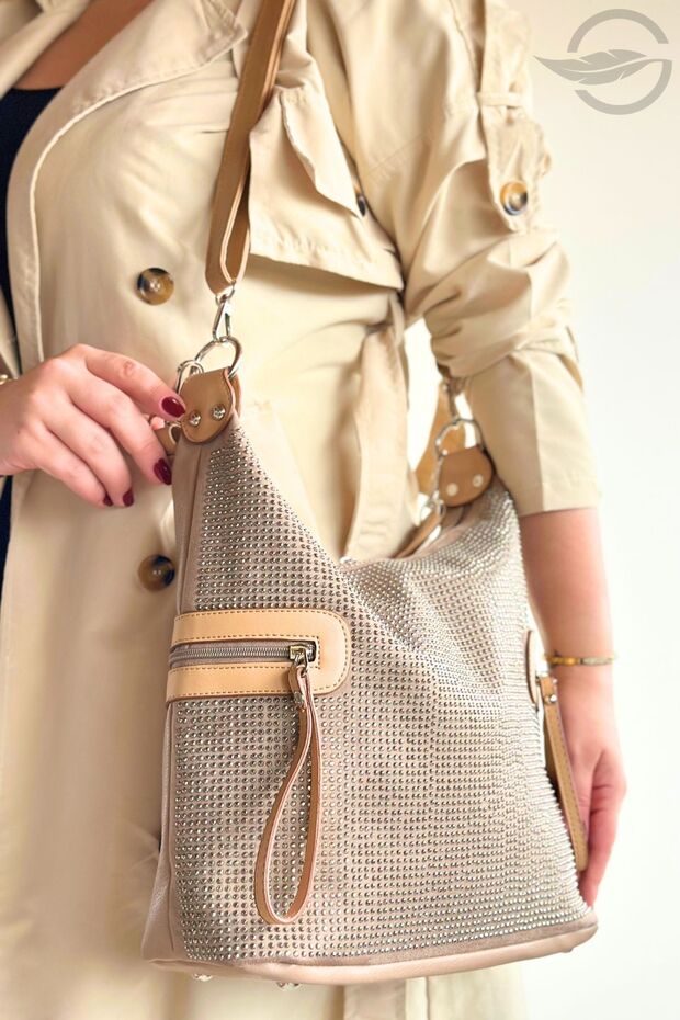 Leather Premium Stone Women's Shoulder Bag Suitable for Daily Use