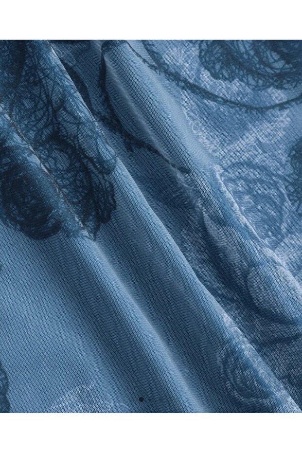 Fusta mini din șifon elastic - 2