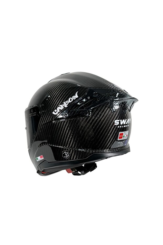 SW 861 CARBON Gloss Black Full Face Kask - 3