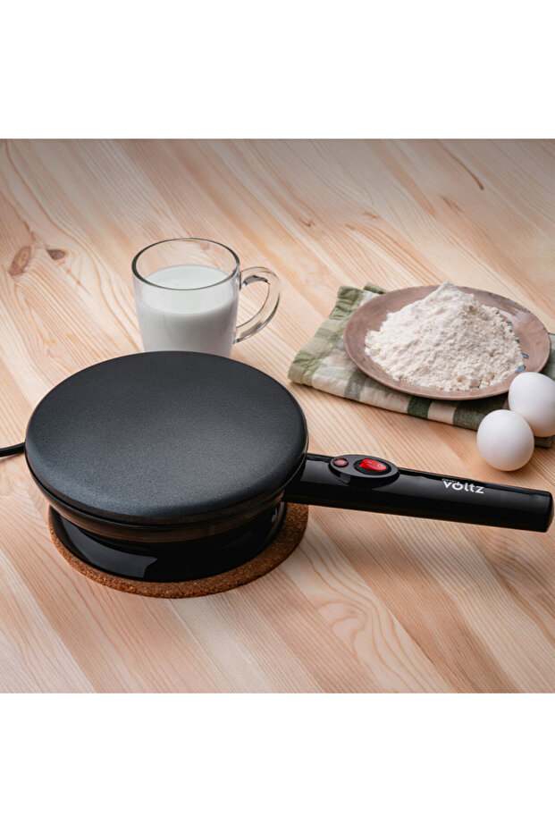 Pancake Maker Oliver OV51323B, 800W, Thermostat, Light indicator, Non-stick coating, Black - 3
