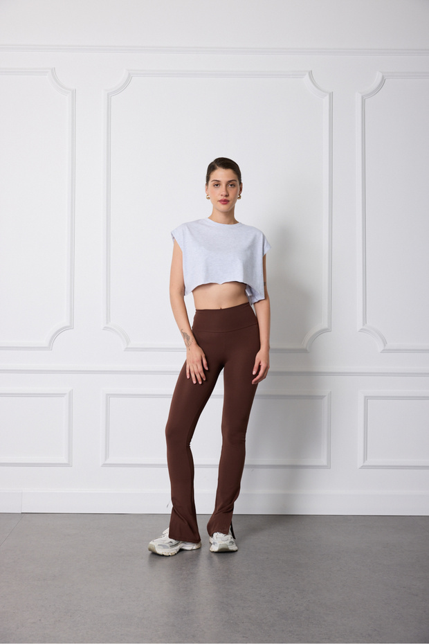 Baskılı Crop Tshirt - 2