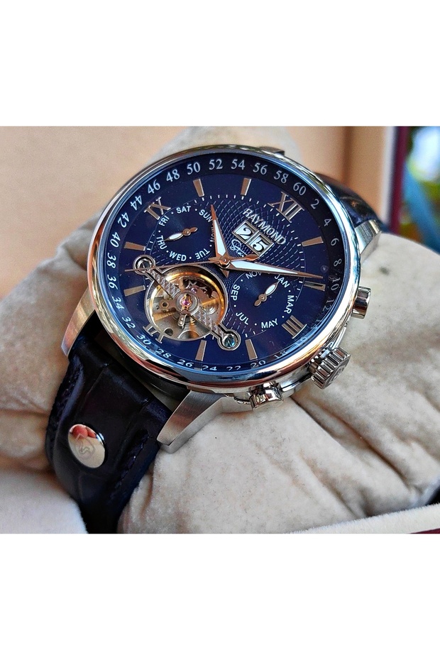 Star Series Navy Blue Dial Steel Automatic Men's Wristwatch