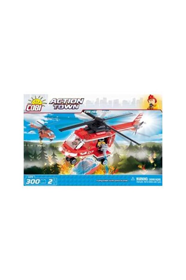 Set Constructie Action Town, Elicopterul Pompieril - 1