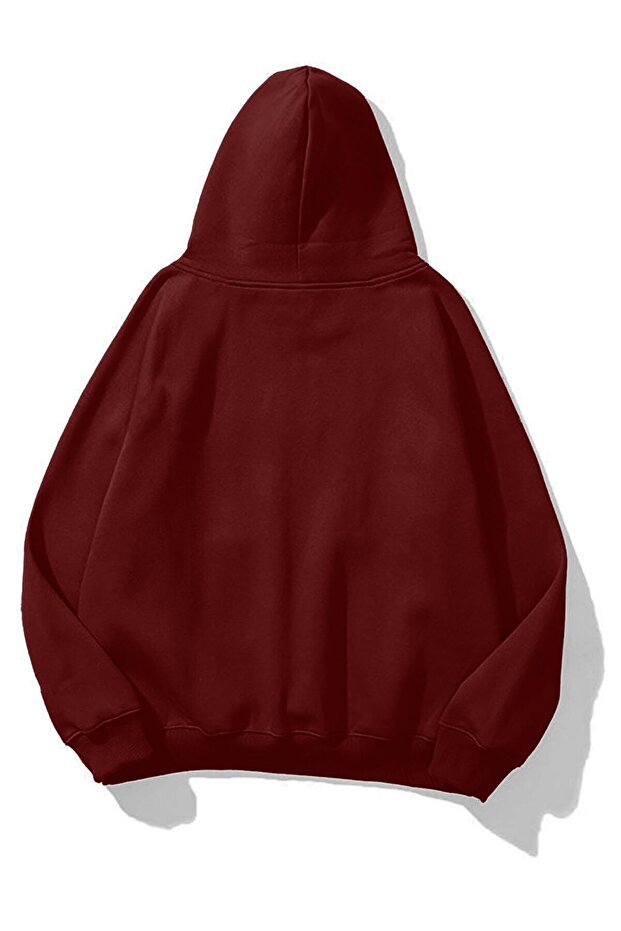 Unisex Basic Sweatshirt Bordo - 2