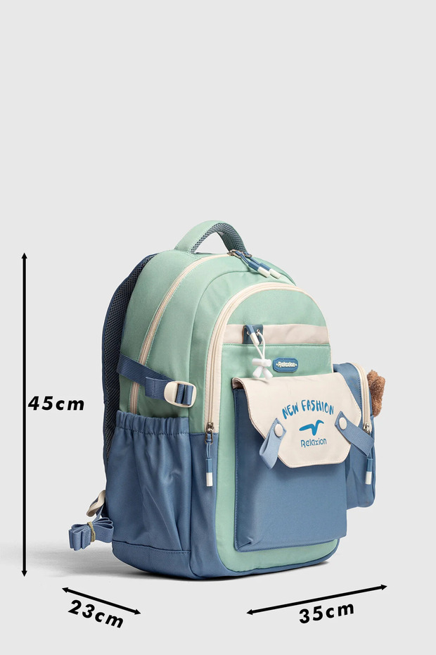 حقيبة ظهر مدرسية متعددة الأقسام ومفيدة - 6