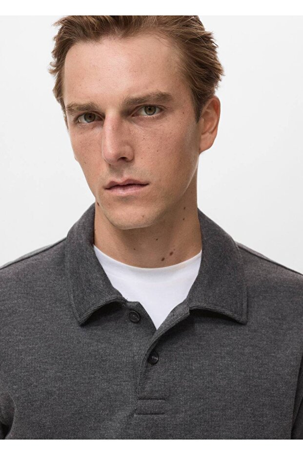 Regular kesim polo sweatshirt - 7