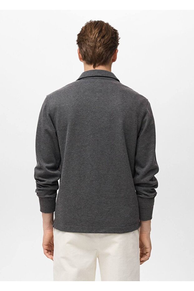 Regular kesim polo sweatshirt - 4