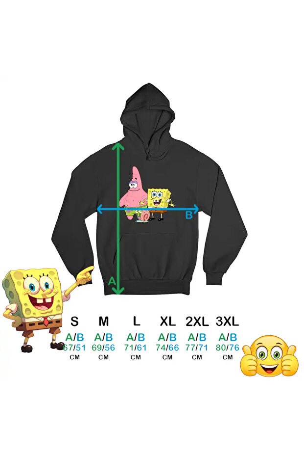 Hanorac Barbati Sponge Bob Patrick Gary Spongebob - 4