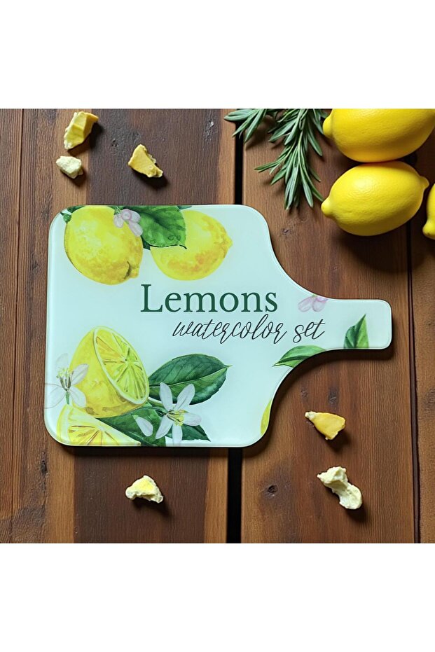 Tempered Glass Vegetable Fruit Chopping Cutting Board with Handle 25 Cmx 35 cm