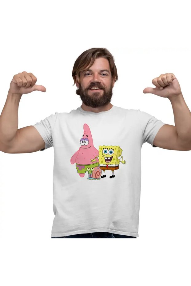 Tricou Barbati Sponge Bob Patrick Gary Spongebob