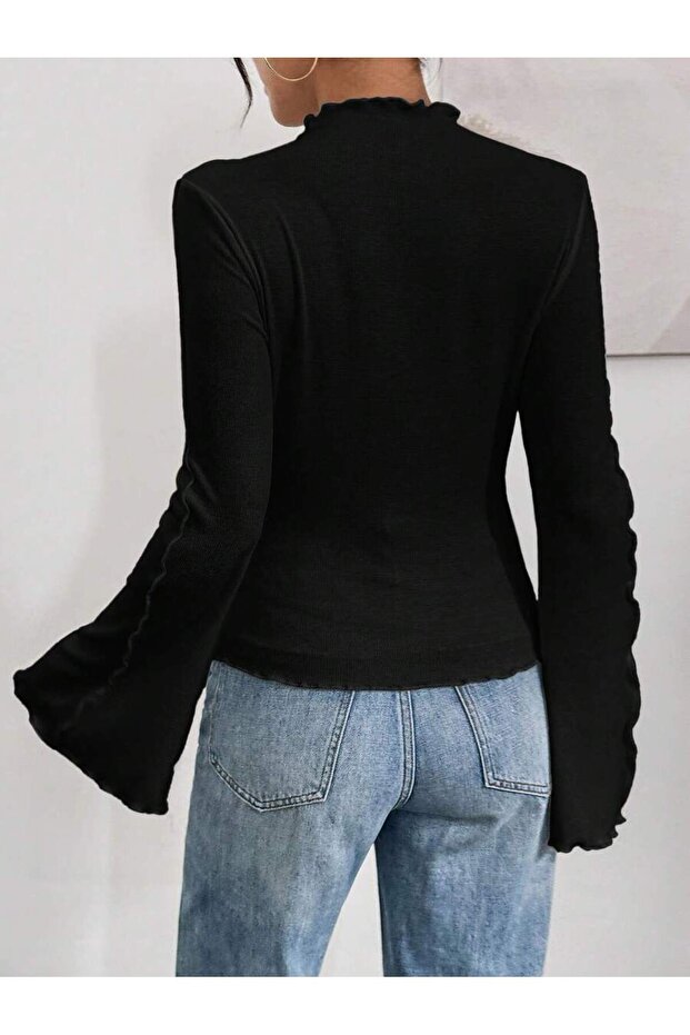 kadın ispanyol kol bluz - 3