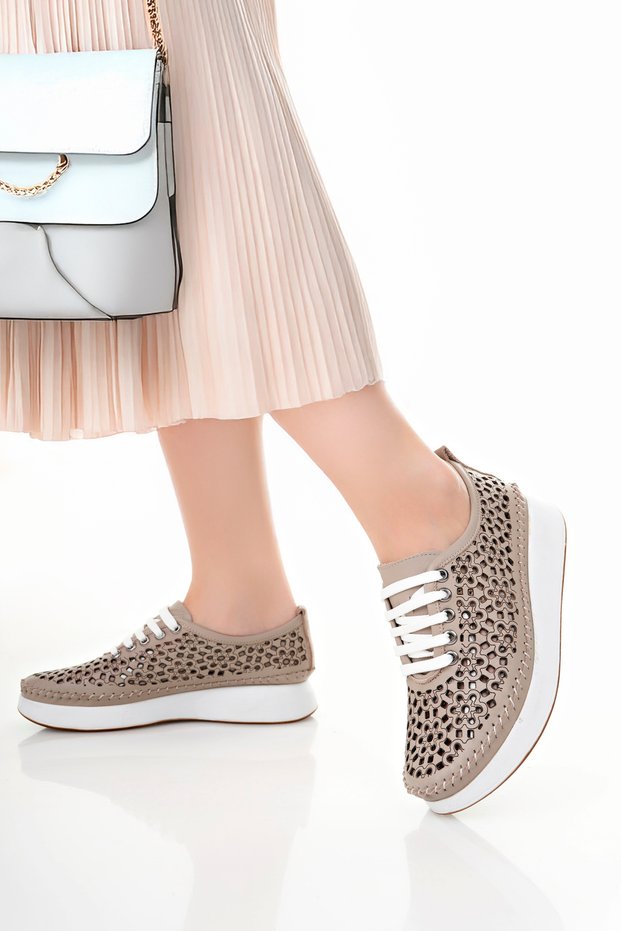 Genuine Leather Women's Sports Shoes