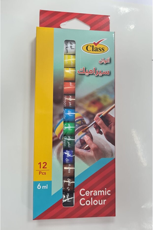 الوان سيراميك 12 لون - 6 مل