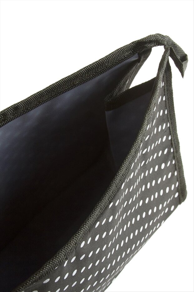 حقيبة مكياج منقوشة مرقطة - 1