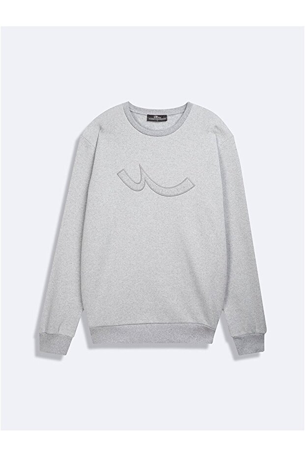 Gri Sweatshırt - 1