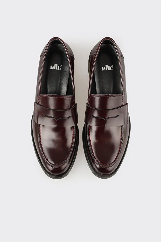 Elle Bordo Deri Kadın Günlük Ayakkabı - Fiyatı, Yorumları