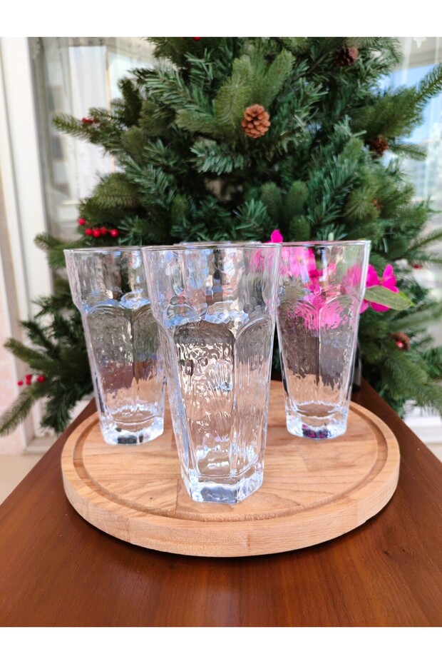 Floressa 4'lü Meşrubat Bardağı Seti - Şeffaf - 475 ml - 4