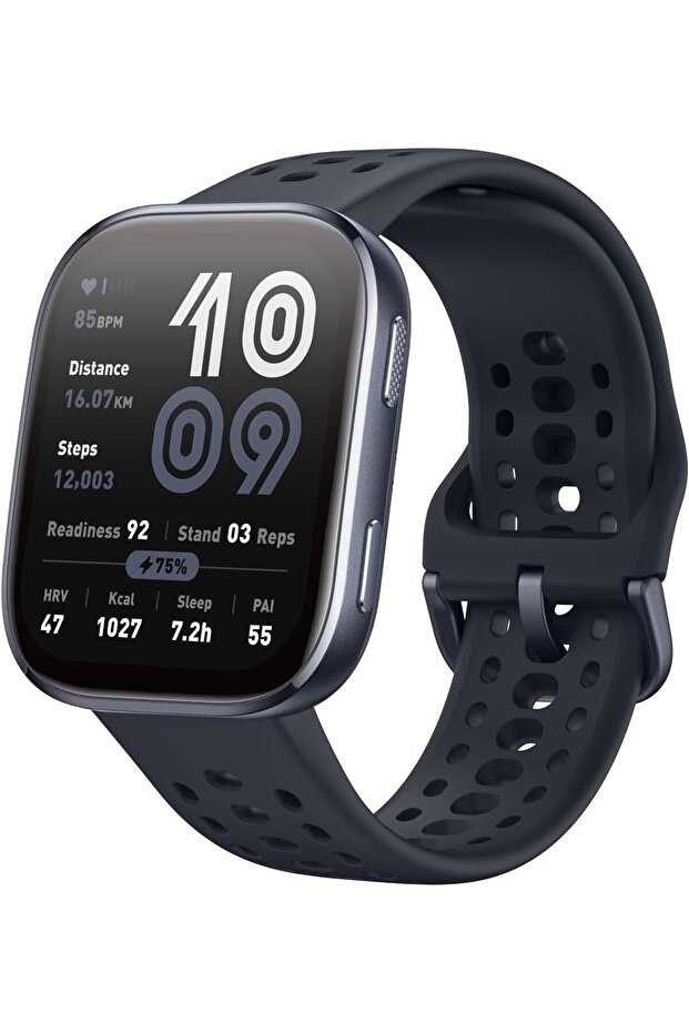 Bip 6 Smart Watch 46mm, 14 Day Battery, 1.97" AMOLED Display Black/Blue