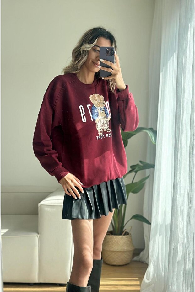 Teddy Bear Şardonlu Sweatshirt - 3