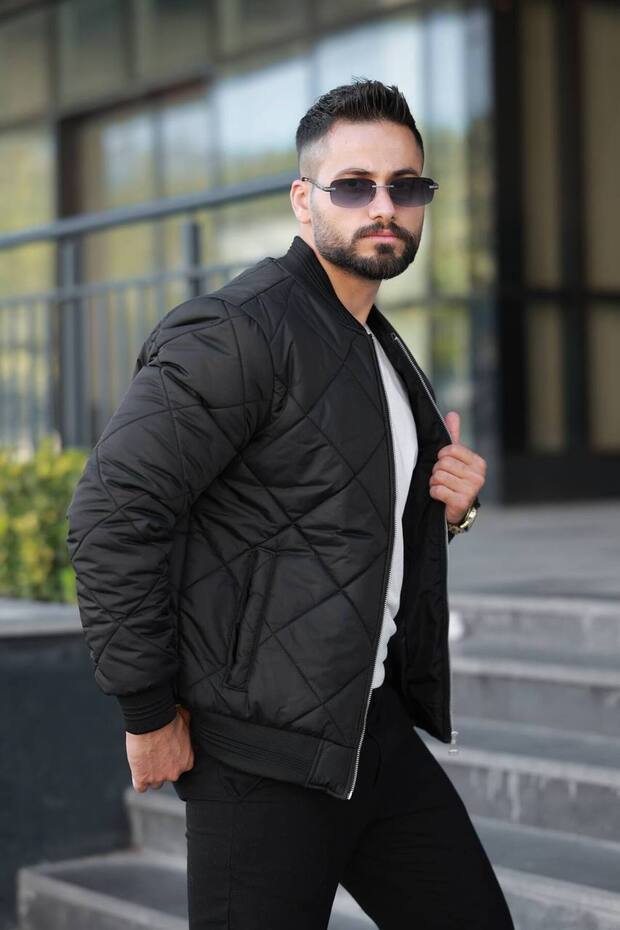 Unisex Quilted Bomber Jacket - a Must-Have for Everyday Stylish & Sporty Outfits